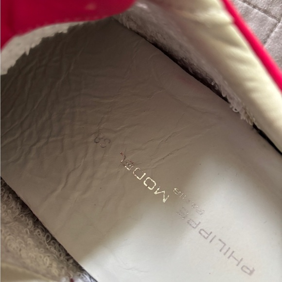 Philippe Model women’s hot pink Sneakers with silverAccents - Picture 11 of 14